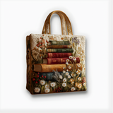 Timeless Book Garden | Handmade Quilted Tote