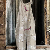 Solea | Lightweight artisanal jumpsuit with spring print