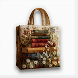 Vintage Book Lover | Handmade Quilted Tote