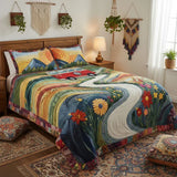 Vintage Travel 3-Piece Quilted Bedding Set