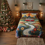 Vintage Travel 3-Piece Quilted Bedding Set