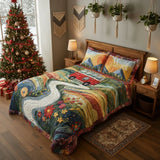 Vintage Travel 3-Piece Quilted Bedding Set