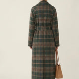 Ivy | Forest Green Check Longline Coat