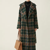 Ivy | Forest Green Check Longline Coat