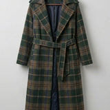 Ivy | Forest Green Check Longline Coat