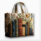 Wildflower Library Haven | Handmade Quilted Tote
