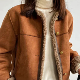RUBY COSY SHEARLING-LINED JACKET