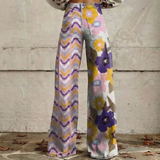 Valeria™ - Pantalon large à imprimé artistique boho