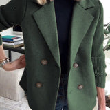 Camryn™ Elegant Knit-Sleeve Blazer