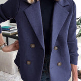 Camryn™ Elegant Knit-Sleeve Blazer