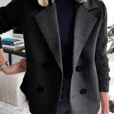 Camryn™ Elegant Knit-Sleeve Blazer