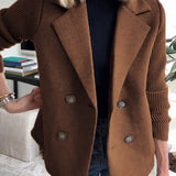Camryn™ Elegant Knit-Sleeve Blazer