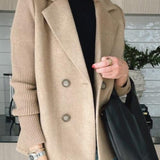 Camryn™ Elegant Knit-Sleeve Blazer