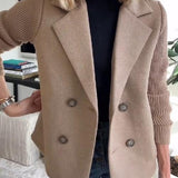 Camryn™ Elegant Knit-Sleeve Blazer