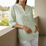 Jenny™ - Striped Linen-cotton Summer Top