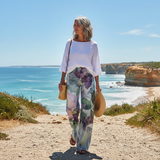 Noemi™ - Pantalon à Taille Haute Motif Boho