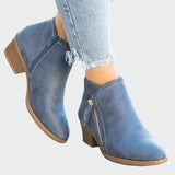 Claudia - Premium orthopedic leather boots with comfortable heel