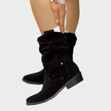 Eva - Soft Suede Casual Boots with Modern Detail