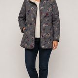 REINA™ | Quilted Jacket with Vintage Floral Print