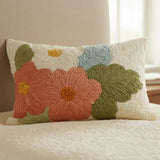Retro Daisy Padded Cushion Cover