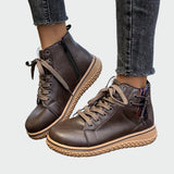 Ankle High Leather Orthopedic Boots