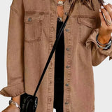 Evelyn | Women's Collared Long Sleeve Overshirt