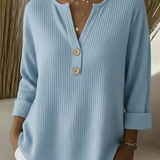 Chloe™ | Structural Sweater with Buttons