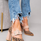 Geneva | Bold leopard print block heels