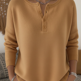 Monica Classic Button Knit Sweater