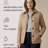 Olive™ Quilted Button-Up Jacket