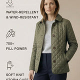 Olive™ Quilted Button-Up Jacket