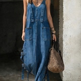 Harper | Denim Jumpsuit with Elastic Waist