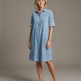 Lucía - Denim dress that flatters the silhouette