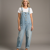 Carmen - Vintage Cotton Denim Jumpsuit with Adjustable Straps
