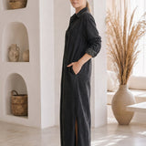 Wren – Denim Maxi Shirt Dress