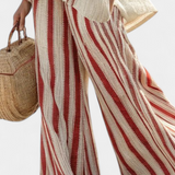 Mia | Red Stripes Two-Piece Set