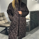 Briar™ Diamond Quilted Long Coat