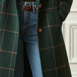 Florencia | Retro Check Tweed Coat - Vintage Style