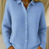 Amari Classic Waffle Knit Cardigan