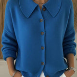 Amara Classic Collared Knit Cardigan