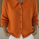 Amara Classic Collared Knit Cardigan
