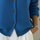 Amara Classic Collared Knit Cardigan
