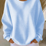 Scarlet Cozy Waffle Knit Jumper