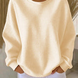 Scarlet Cozy Waffle Knit Jumper
