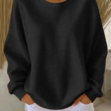 Scarlet Cozy Waffle Knit Jumper