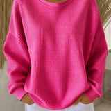 Scarlet Cozy Waffle Knit Jumper