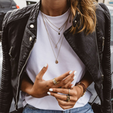 Remy | Women's Biker Jacket with Ribbed Sleeves