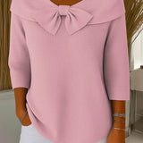 Giana Elegant Bow Knit Jumper
