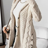 Hazel | Hooded Plush Cardigan Coat